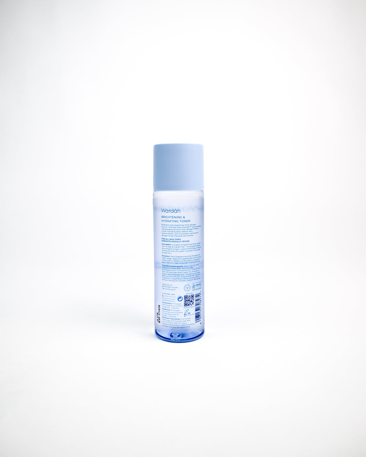 Wardah Glycolic Acid Niacinamide ADV Brightening& Hydrating Toner 125ml  ( Revamp Lightening )